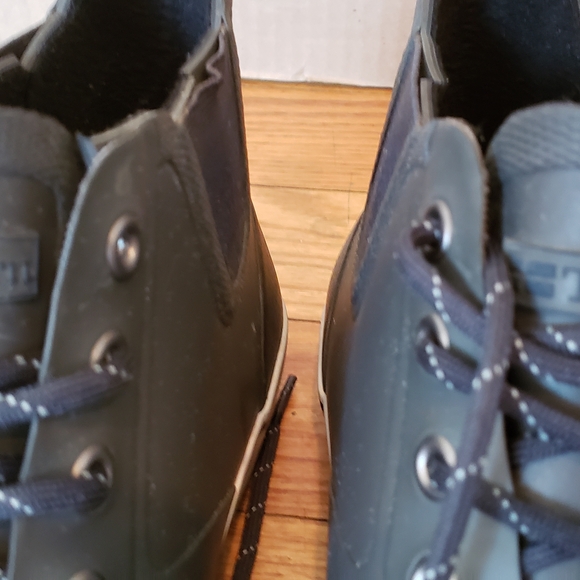 Tretorn Women's Gray and Black Waterproof High-Top Boots - Picture 2 of 8